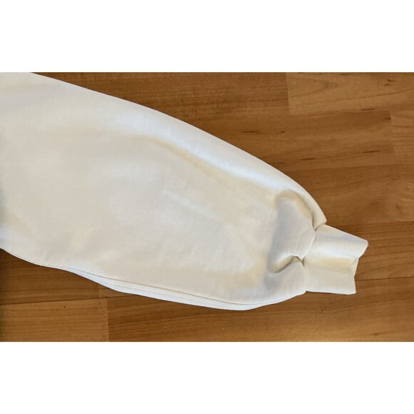 Lululemon Perfectly Oversized XL Crew Sweatshirt Womens White Cropped Jelly Logo - Picture 11 of 13